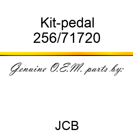 Kit-pedal 256/71720