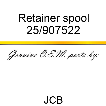 Retainer, spool 25/907522