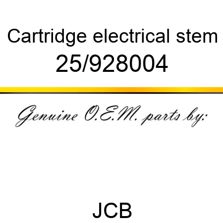 Cartridge, electrical stem 25/928004