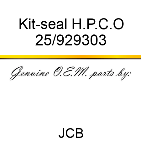Kit-seal, H.P.C.O 25/929303