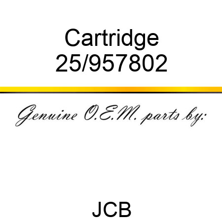 Cartridge 25/957802