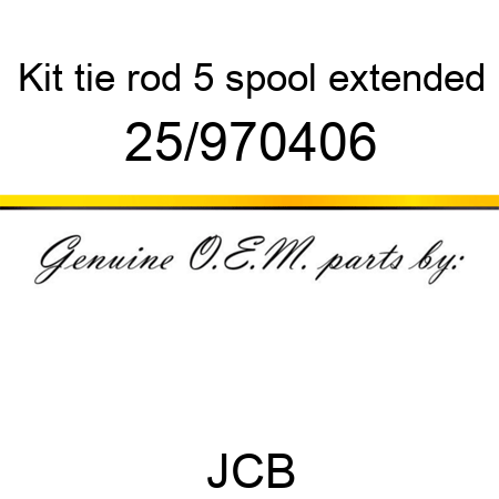Kit, tie rod, 5 spool, extended 25/970406