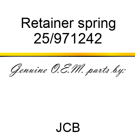 Retainer, spring 25/971242