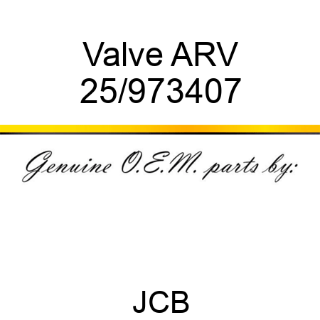 Valve, ARV 25/973407