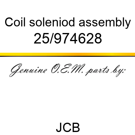 Coil, soleniod assembly 25/974628