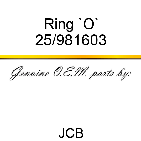 Ring, `O` 25/981603