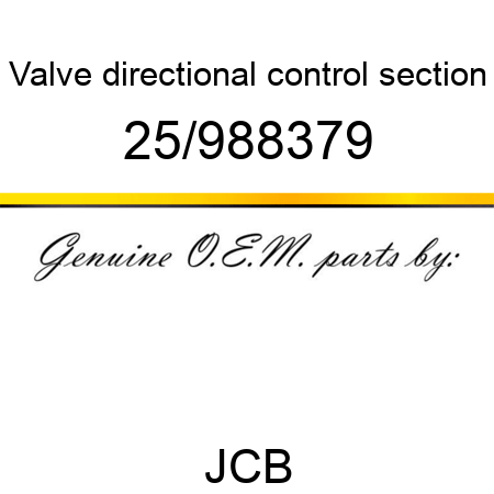 Valve, directional control, section 25/988379