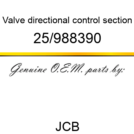 Valve, directional control, section 25/988390