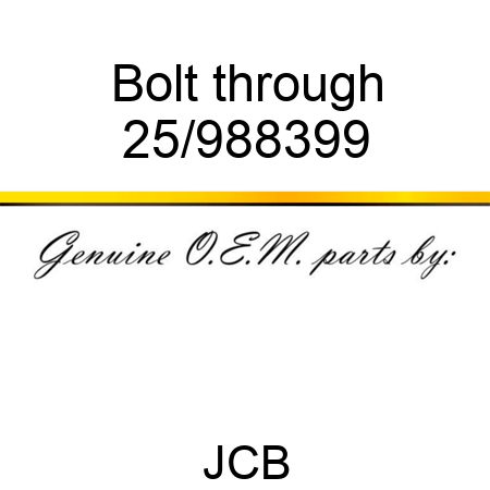 Bolt, through 25/988399