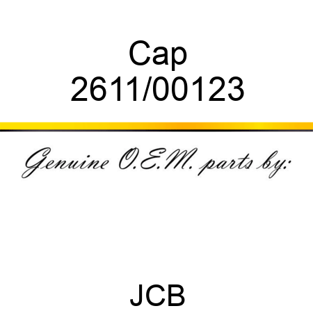 Cap 2611/00123