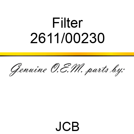 Filter 2611/00230
