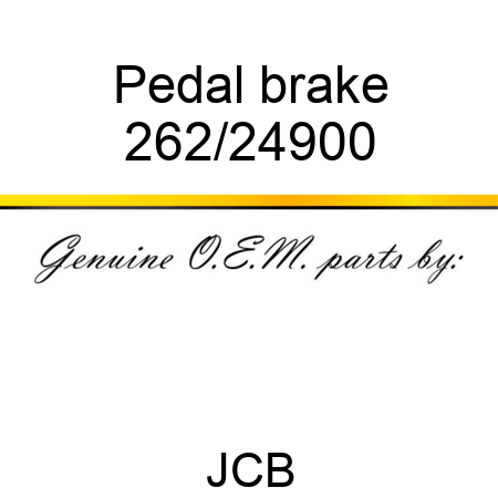 Pedal, brake 262/24900