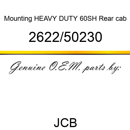 Mounting, HEAVY DUTY 60SH, Rear cab 2622/50230