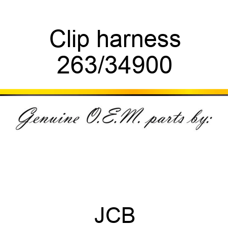 Clip, harness 263/34900