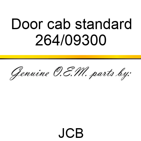 Door, cab standard 264/09300