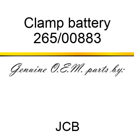 Clamp, battery 265/00883