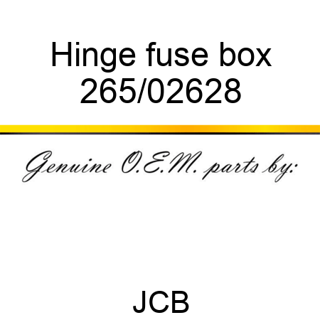 Hinge, fuse box 265/02628