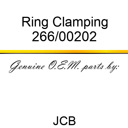Ring, Clamping 266/00202