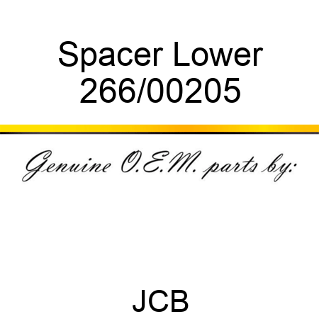 Spacer, Lower 266/00205
