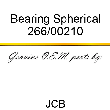 Bearing, Spherical 266/00210
