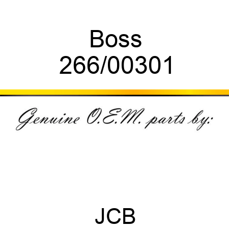 Boss 266/00301