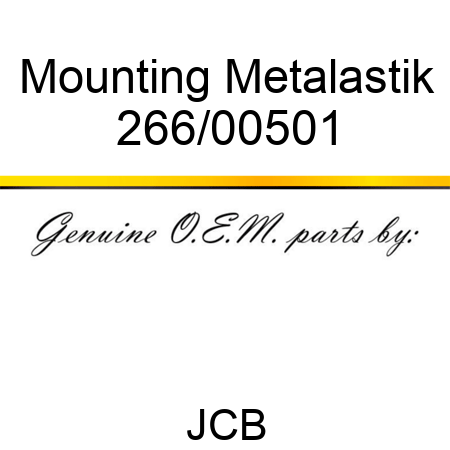 Mounting, Metalastik 266/00501