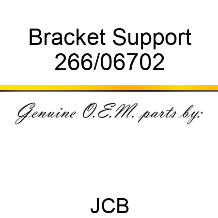 Bracket, Support 266/06702