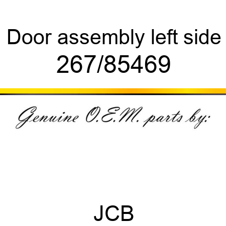 Door, assembly, left side 267/85469