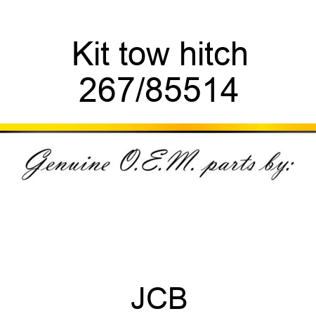 Kit, tow hitch 267/85514
