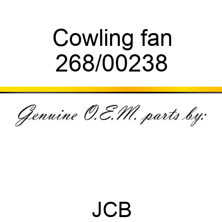 Cowling, fan 268/00238