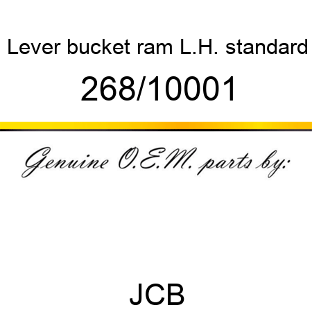 Lever, bucket ram L.H., standard 268/10001