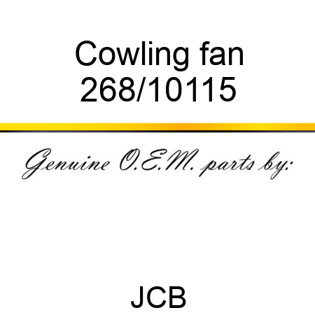 Cowling, fan 268/10115