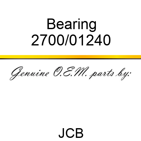 Bearing 2700/01240