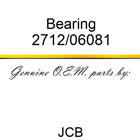 Bearing 2712/06081