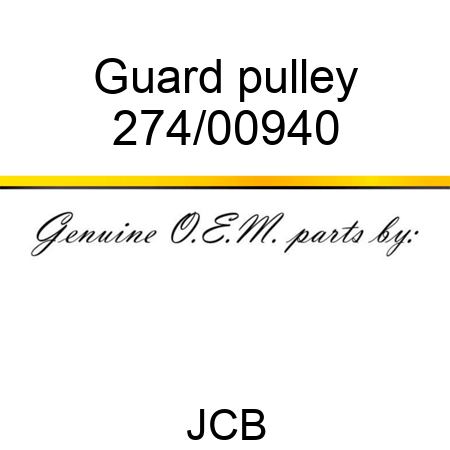 Guard, pulley 274/00940