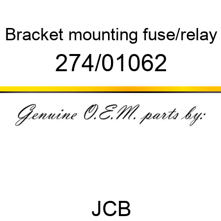Bracket, mounting, fuse/relay 274/01062