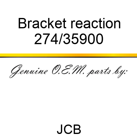Bracket, reaction 274/35900