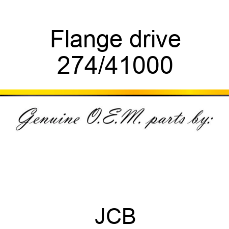 Flange, drive 274/41000