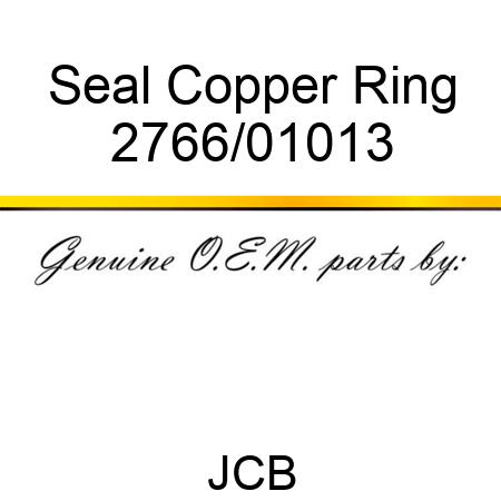 Seal, Copper Ring 2766/01013