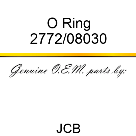 O Ring 2772/08030