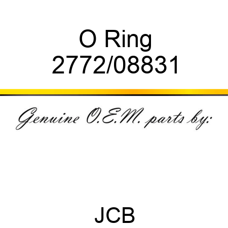 O Ring 2772/08831