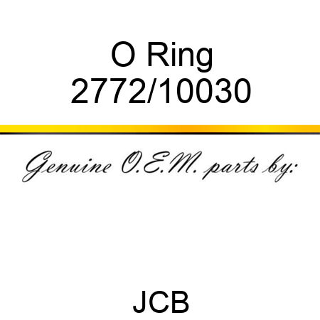 O Ring 2772/10030
