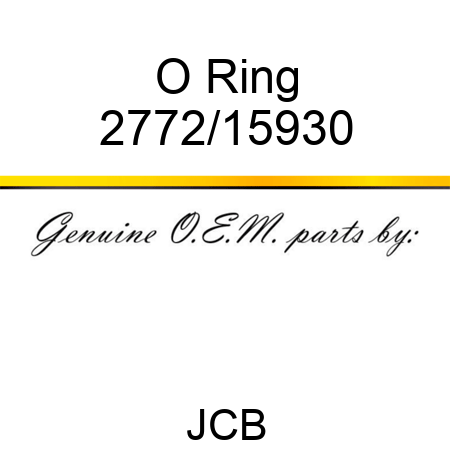 O Ring 2772/15930