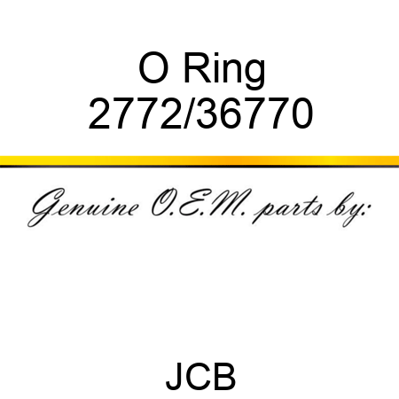 O Ring 2772/36770