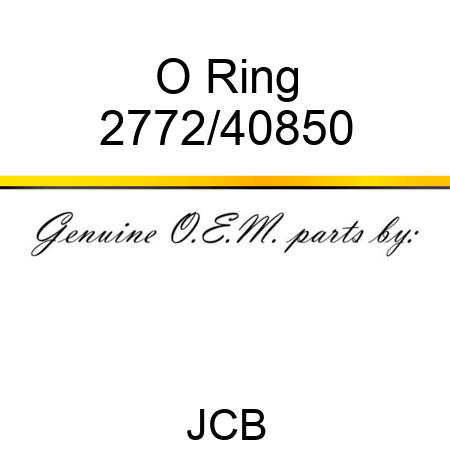 O Ring 2772/40850