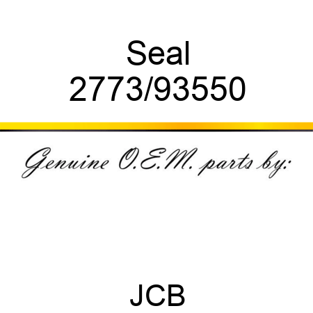 Seal 2773/93550