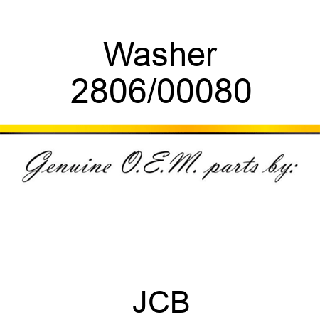 Washer 2806/00080