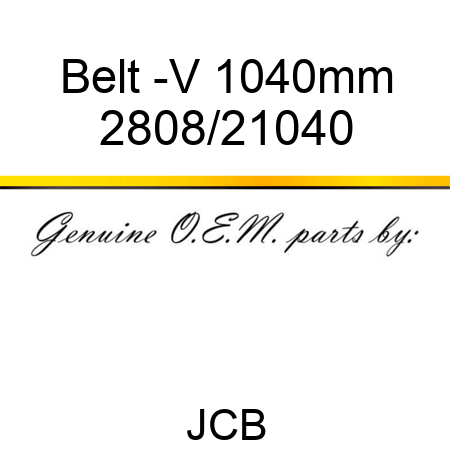 Belt, -V, 1040mm 2808/21040
