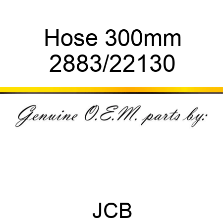 Hose, 300mm 2883/22130