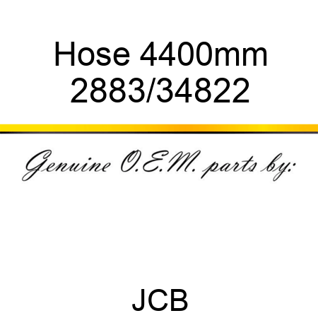 Hose, 4400mm 2883/34822